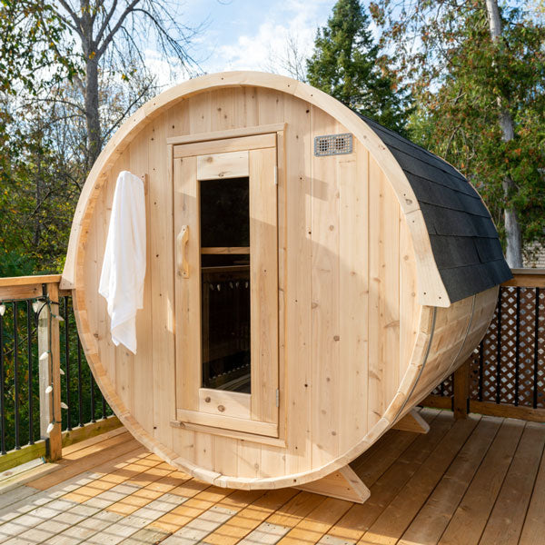 Dundalk LeisureCraft CT Harmony 3-4 Person Barrel Sauna CTC22W