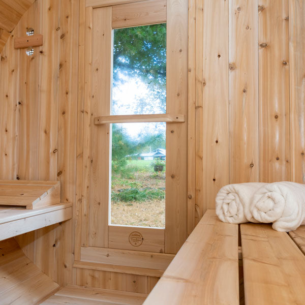 Dundalk LeisureCraft CT Serenity 3-4 Person Barrel Sauna CTC2245W