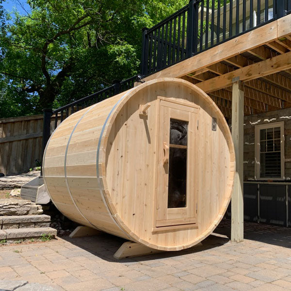 Dundalk LeisureCraft CT Harmony 3-4 Person Barrel Sauna CTC22W