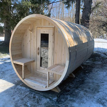 Dundalk LeisureCraft CT Serenity 3-4 Person Barrel Sauna CTC2245W