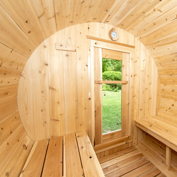 Dundalk LeisureCraft CT Harmony 3-4 Person Barrel Sauna CTC22W