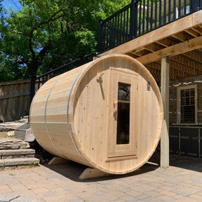 Dundalk LeisureCraft CT Harmony 3-4 Person Barrel Sauna CTC22W