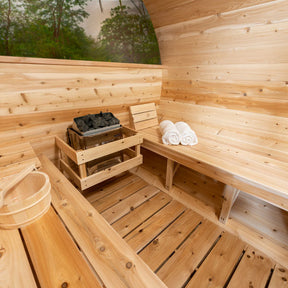 Dundalk LeisureCraft Serenity MP 3-4 Person Barrel Sauna CTC2245MPE