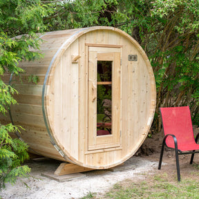 Dundalk LeisureCraft CT Harmony 3-4 Person Barrel Sauna CTC22W