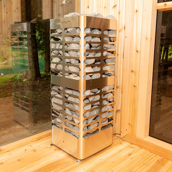 Dundalk LeisureCraft CT Georgian 2-6 Person Cabin Sauna with Changeroom CTC88CE