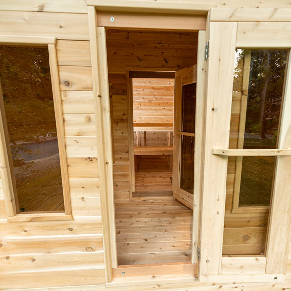 Dundalk LeisureCraft CT Georgian 2-6 Person Cabin Sauna with Changeroom CTC88CE