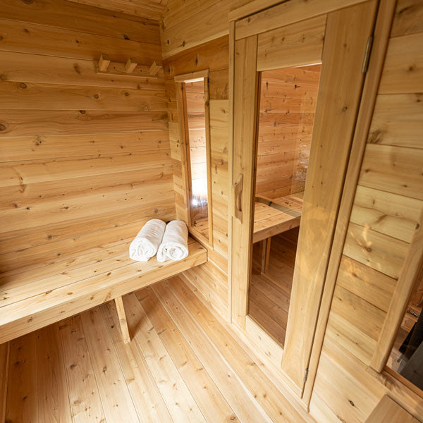 Dundalk LeisureCraft CT Georgian 2-6 Person Cabin Sauna with Changeroom CTC88CE