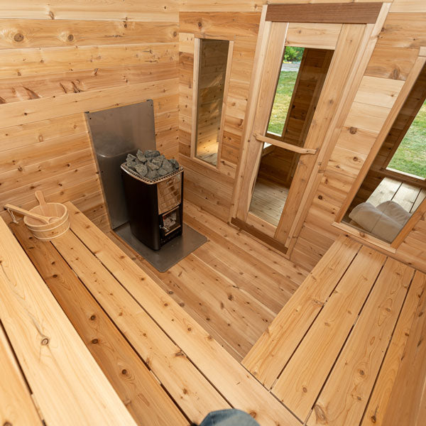 Dundalk LeisureCraft CT Georgian 2-6 Person Cabin Sauna with Changeroom CTC88CE