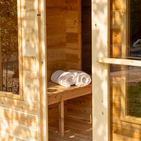 Dundalk LeisureCraft CT Georgian 2-6 Person Cabin Sauna with Changeroom CTC88CE