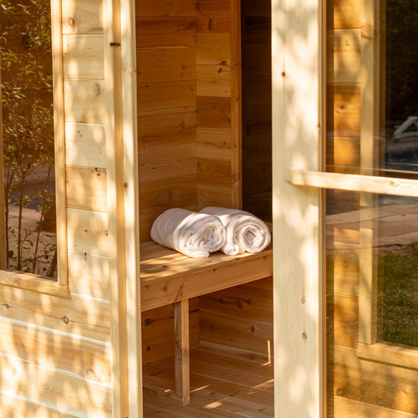 Dundalk LeisureCraft CT Georgian 2-6 Person Cabin Sauna with Changeroom CTC88CE
