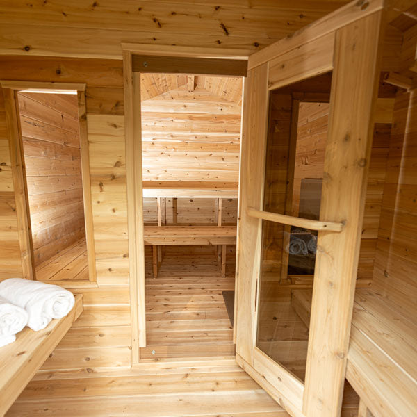 Dundalk LeisureCraft CT Georgian 2-6 Person Cabin Sauna with Changeroom CTC88CE